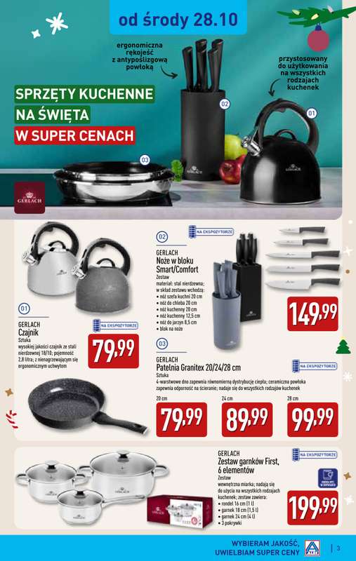 Aldi - gazetka promocyjna Wyjątkowe prezenty od piątku 30.10 do czwartku 31.12 - strona 3