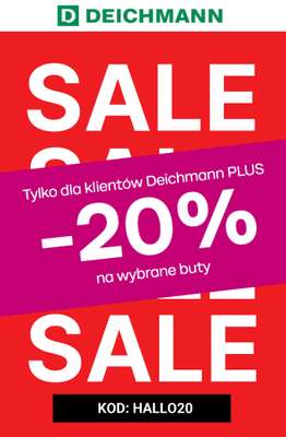 Deichmann - gazetka promocyjna -20% na wybrane buty przy zakupach pow. 319 zł od piątku 30.10 do niedzieli 01.11