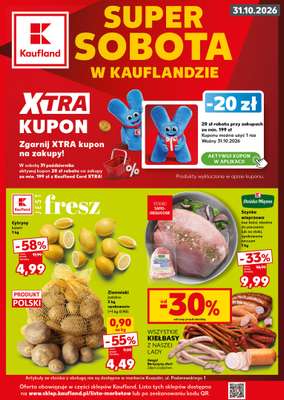 Kaufland - gazetka promocyjna Oferta Kaufland - SUPER SOBOTA od soboty 31.10 do soboty 31.10