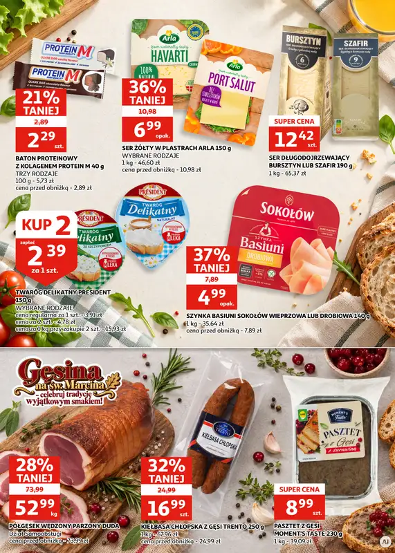 Auchan - gazetka promocyjna Gazetka Zielona Góra I Tradycyjne smaki na Świętego Marcina od środy 04.11 do wtorku 17.11 - strona 14