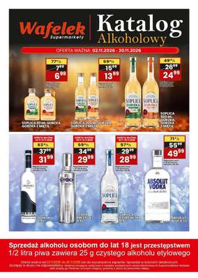 Wafelek - gazetka promocyjna Katalog alkoholowy od poniedziałku 02.11 do poniedziałku 30.11