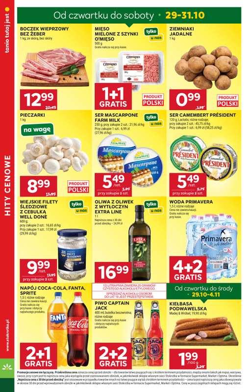 Stokrotka - gazetka promocyjna Gazetka Market od czwartku 29.10 do środy 04.11 - strona 7