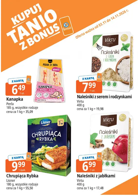 Leclerc - gazetka promocyjna Kupuj tanio z bonus od wtorku 03.11 do soboty 14.11 - strona 4