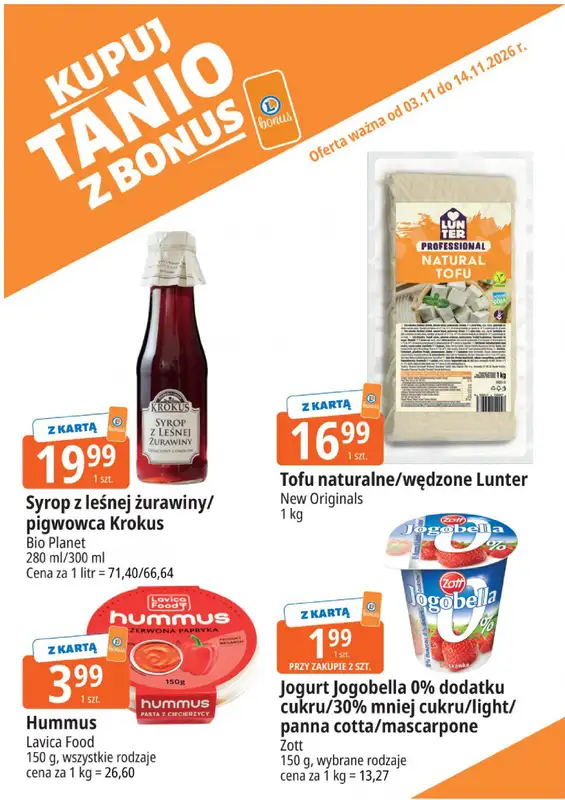 Leclerc - gazetka promocyjna Kupuj tanio z bonus od wtorku 03.11 do soboty 14.11 - strona 16