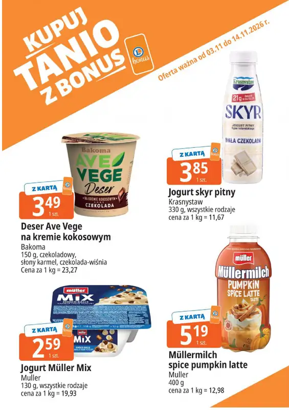 Leclerc - gazetka promocyjna Kupuj tanio z bonus od wtorku 03.11 do soboty 14.11 - strona 10