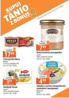 Leclerc - gazetka promocyjna Kupuj tanio z bonus od wtorku 03.11 do soboty 14.11 - strona 15