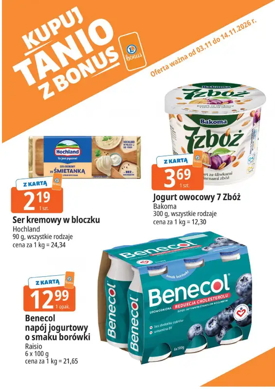 Leclerc - gazetka promocyjna Kupuj tanio z bonus od wtorku 03.11 do soboty 14.11 - strona 14