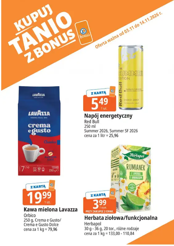 Leclerc - gazetka promocyjna Kupuj tanio z bonus od wtorku 03.11 do soboty 14.11 - strona 2