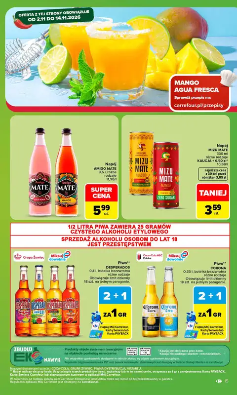 Carrefour - gazetka promocyjna Gazetka Carrefour od poniedziałku od poniedziałku 02.11 do soboty 07.11 - strona 17