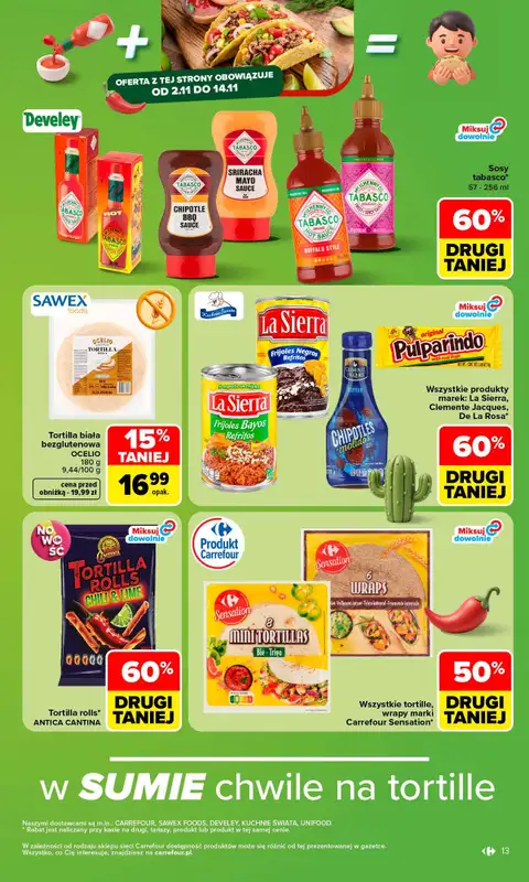 Carrefour - gazetka promocyjna Gazetka Carrefour od poniedziałku od poniedziałku 02.11 do soboty 07.11 - strona 15