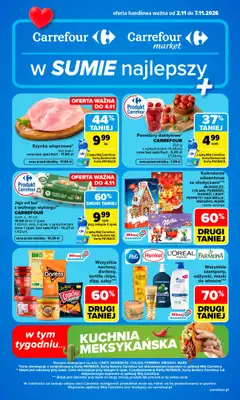 Carrefour - gazetka promocyjna Gazetka Carrefour od poniedziałku od poniedziałku 02.11 do soboty 07.11