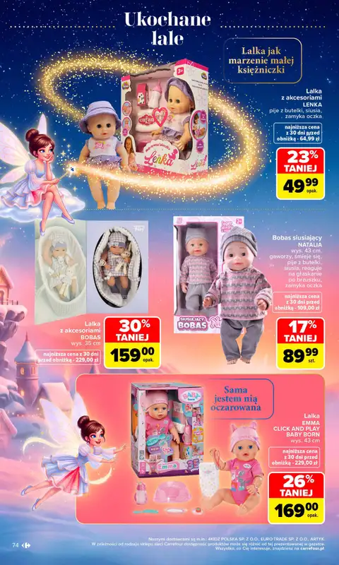 Carrefour - gazetka promocyjna Gazetka Zabawki od poniedziałku 02.11 do środy 23.12 - strona 74