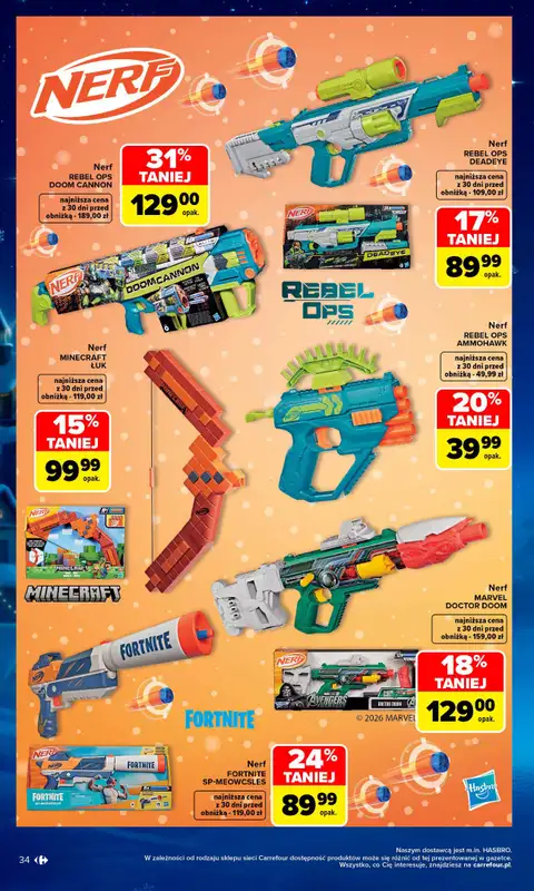 Carrefour - gazetka promocyjna Gazetka Zabawki od poniedziałku 02.11 do środy 23.12 - strona 34