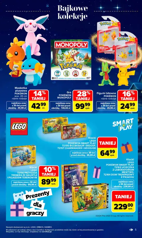Carrefour - gazetka promocyjna Gazetka Zabawki od poniedziałku 02.11 do środy 23.12 - strona 5