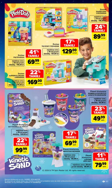 Carrefour - gazetka promocyjna Gazetka Zabawki od poniedziałku 02.11 do środy 23.12 - strona 63
