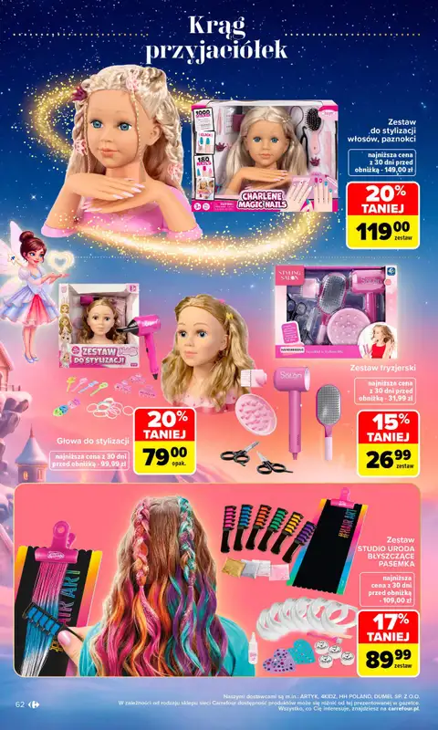 Carrefour - gazetka promocyjna Gazetka Zabawki od poniedziałku 02.11 do środy 23.12 - strona 62