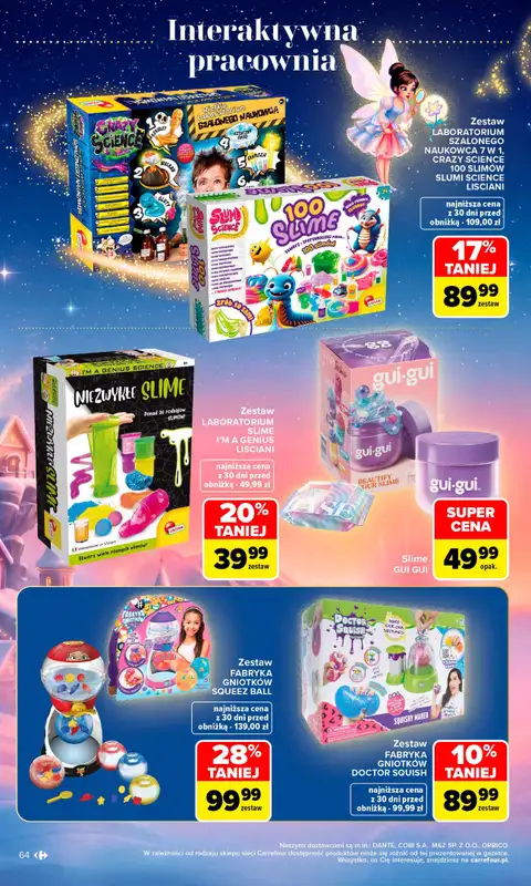 Carrefour - gazetka promocyjna Gazetka Zabawki od poniedziałku 02.11 do środy 23.12 - strona 64