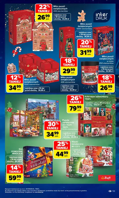 Carrefour - gazetka promocyjna Gazetka Zabawki od poniedziałku 02.11 do środy 23.12 - strona 53