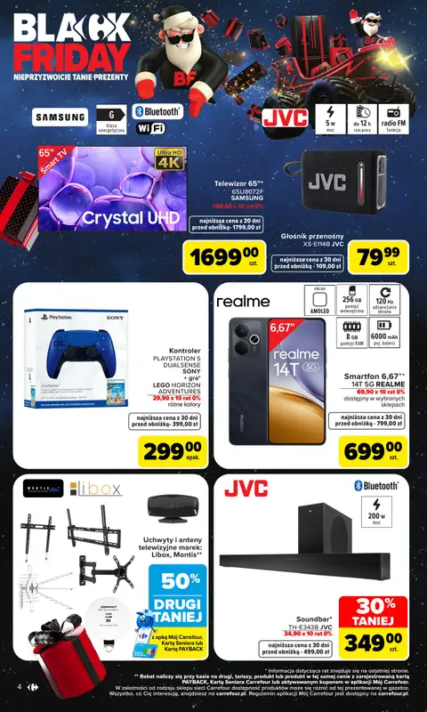 Carrefour - gazetka promocyjna Gazetka Black Friday od poniedziałku 02.11 do soboty 14.11 - strona 4