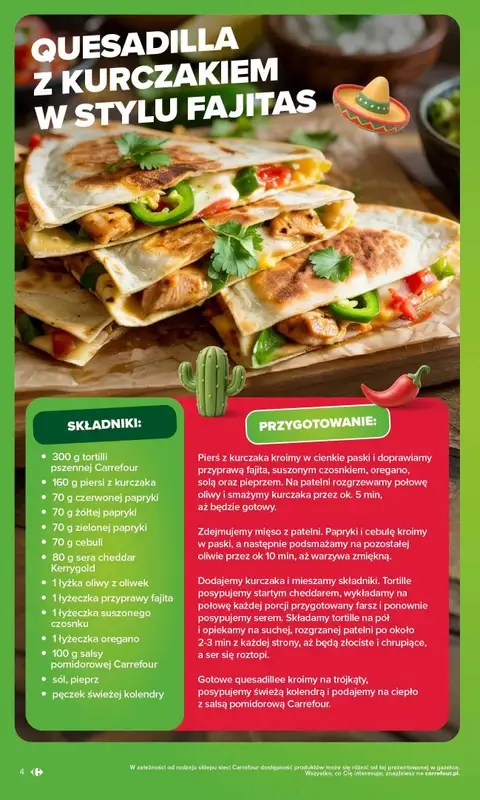 Carrefour - gazetka promocyjna Gazetka Kuchnia Meksykańska od poniedziałku 02.11 do soboty 14.11 - strona 4