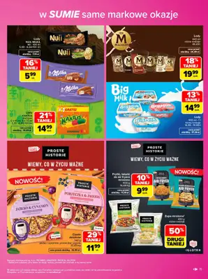 Carrefour - gazetka promocyjna Gazetka Same markowe okazje od poniedziałku 02.11 do soboty 14.11 - strona 15