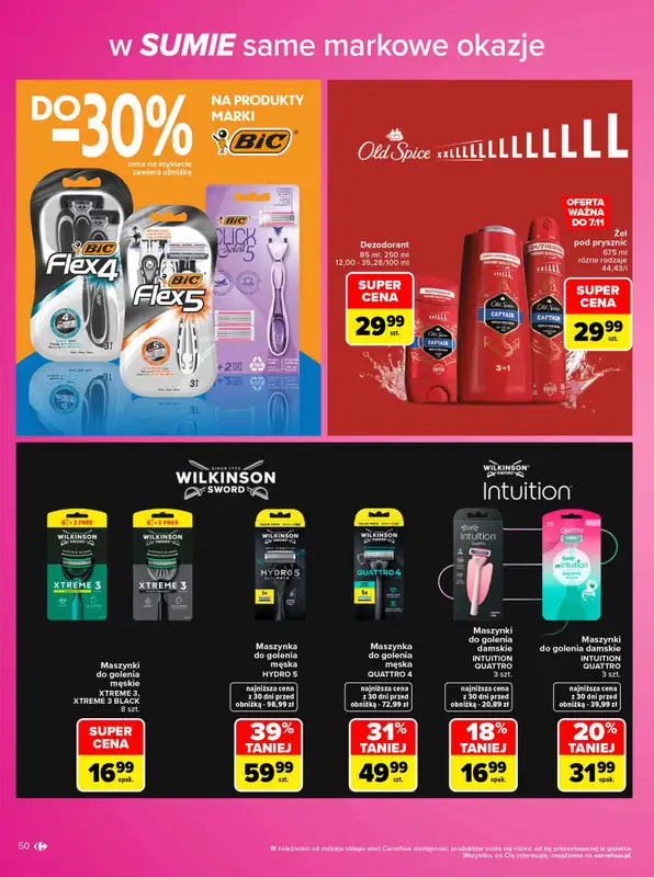 Carrefour - gazetka promocyjna Gazetka Same markowe okazje od poniedziałku 02.11 do soboty 14.11 - strona 50