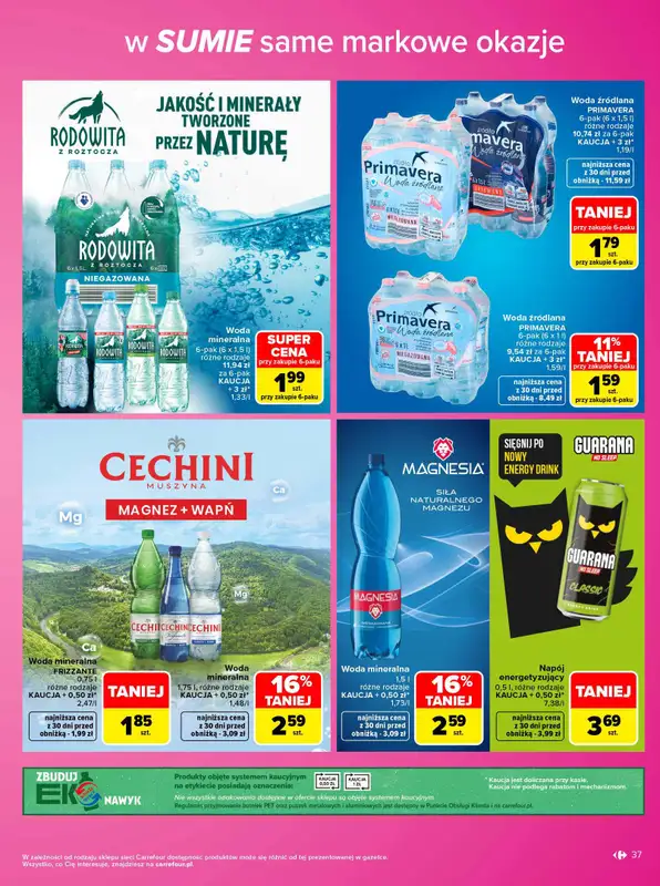 Carrefour - gazetka promocyjna Gazetka Same markowe okazje od poniedziałku 02.11 do soboty 14.11 - strona 37