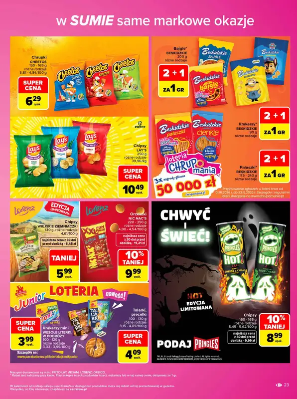 Carrefour - gazetka promocyjna Gazetka Same markowe okazje od poniedziałku 02.11 do soboty 14.11 - strona 23