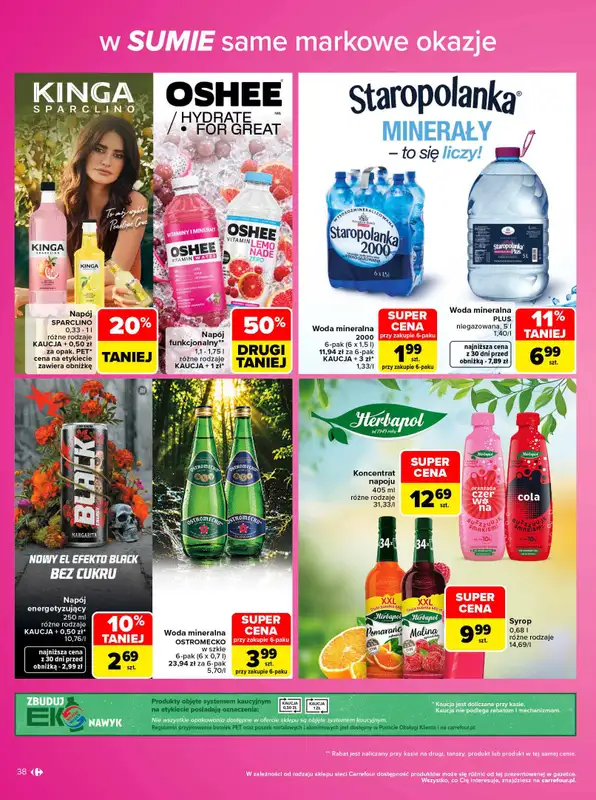 Carrefour - gazetka promocyjna Gazetka Same markowe okazje od poniedziałku 02.11 do soboty 14.11 - strona 38