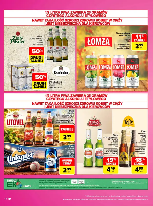Carrefour - gazetka promocyjna Gazetka Same markowe okazje od poniedziałku 02.11 do soboty 14.11 - strona 44