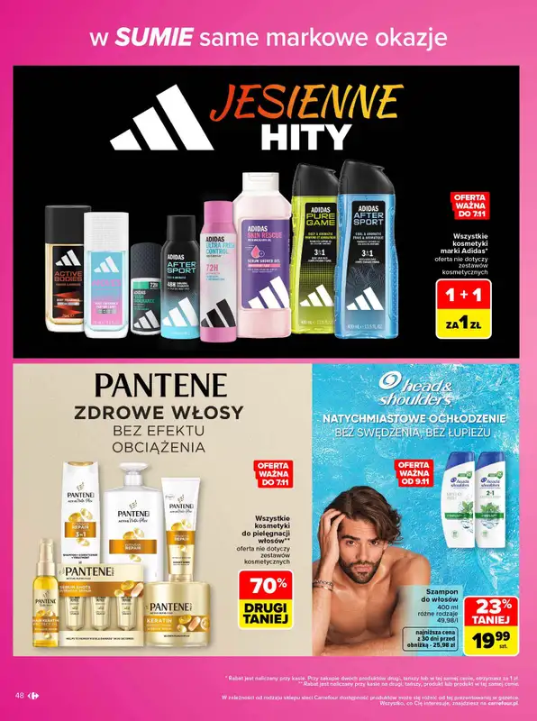 Carrefour - gazetka promocyjna Gazetka Same markowe okazje od poniedziałku 02.11 do soboty 14.11 - strona 48