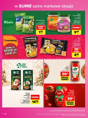 Carrefour - gazetka promocyjna Gazetka Same markowe okazje od poniedziałku 02.11 do soboty 14.11 - strona 28