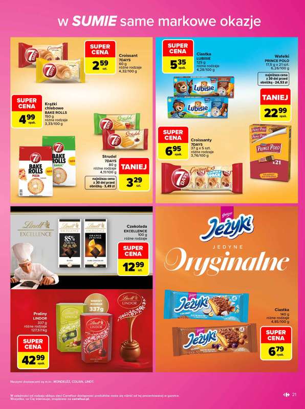 Carrefour - gazetka promocyjna Gazetka Same markowe okazje od poniedziałku 02.11 do soboty 14.11 - strona 21
