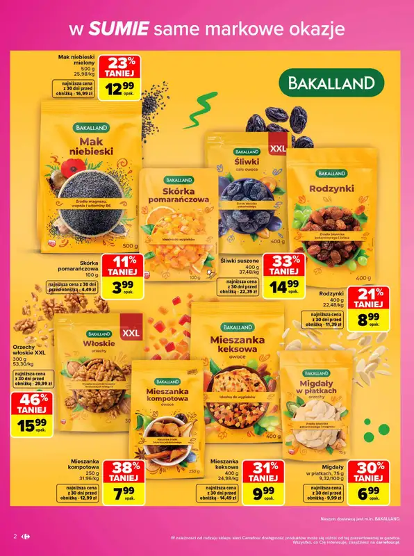 Carrefour - gazetka promocyjna Gazetka Same markowe okazje od poniedziałku 02.11 do soboty 14.11 - strona 2