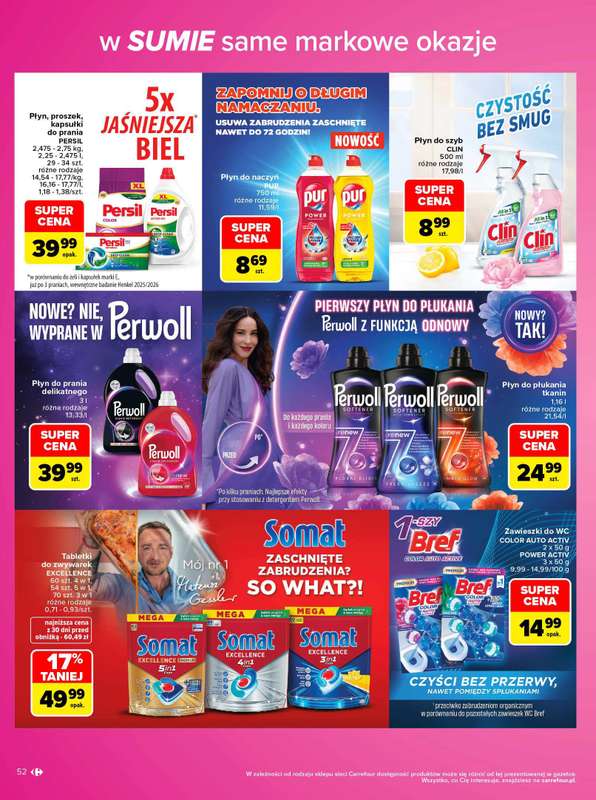 Carrefour - gazetka promocyjna Gazetka Same markowe okazje od poniedziałku 02.11 do soboty 14.11 - strona 52