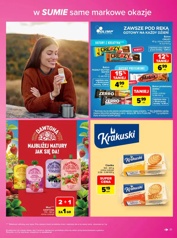Carrefour - gazetka promocyjna Gazetka Same markowe okazje od poniedziałku 02.11 do soboty 14.11 - strona 35