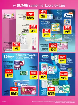 Carrefour - gazetka promocyjna Gazetka Same markowe okazje od poniedziałku 02.11 do soboty 14.11 - strona 54