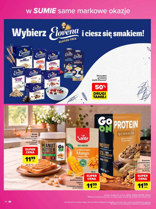 Carrefour - gazetka promocyjna Gazetka Same markowe okazje od poniedziałku 02.11 do soboty 14.11 - strona 34
