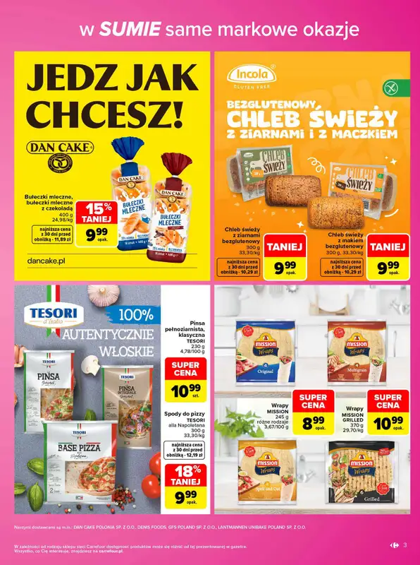 Carrefour - gazetka promocyjna Gazetka Same markowe okazje od poniedziałku 02.11 do soboty 14.11 - strona 3
