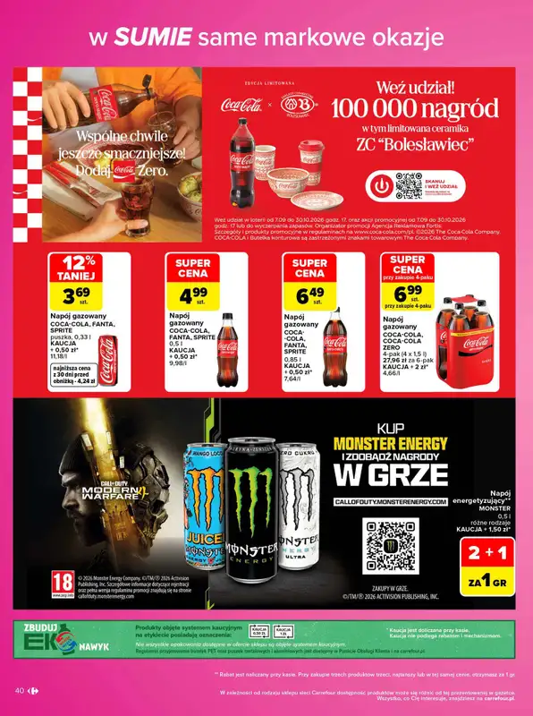 Carrefour - gazetka promocyjna Gazetka Same markowe okazje od poniedziałku 02.11 do soboty 14.11 - strona 40