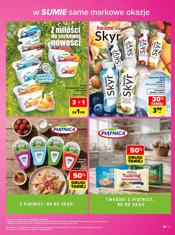 Carrefour - gazetka promocyjna Gazetka Same markowe okazje od poniedziałku 02.11 do soboty 14.11 - strona 13