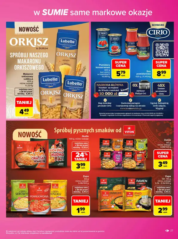 Carrefour - gazetka promocyjna Gazetka Same markowe okazje od poniedziałku 02.11 do soboty 14.11 - strona 27