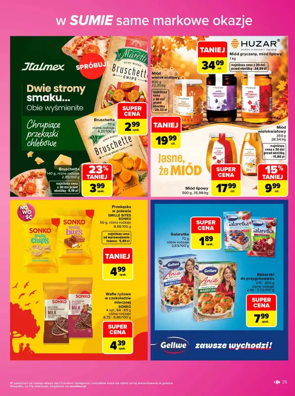 Carrefour - gazetka promocyjna Gazetka Same markowe okazje od poniedziałku 02.11 do soboty 14.11 - strona 25