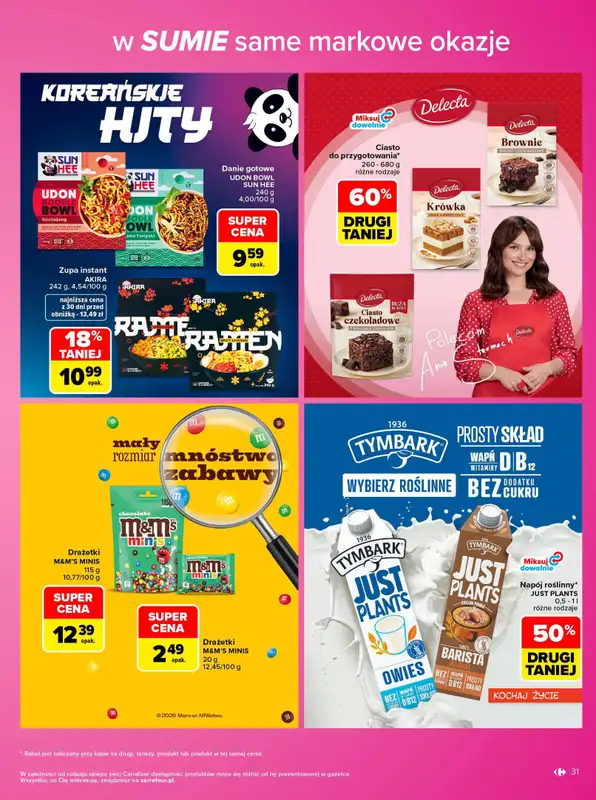 Carrefour - gazetka promocyjna Gazetka Same markowe okazje od poniedziałku 02.11 do soboty 14.11 - strona 31