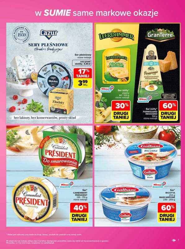 Carrefour - gazetka promocyjna Gazetka Same markowe okazje od poniedziałku 02.11 do soboty 14.11 - strona 7