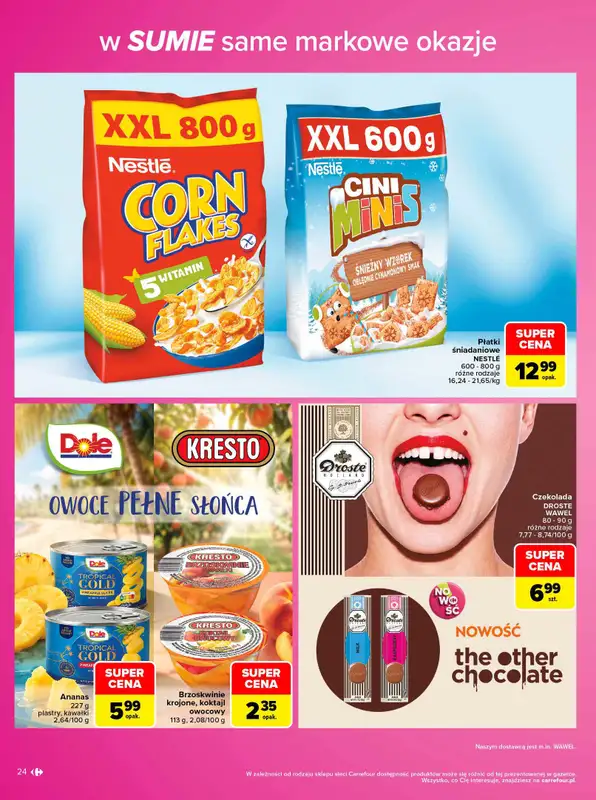 Carrefour - gazetka promocyjna Gazetka Same markowe okazje od poniedziałku 02.11 do soboty 14.11 - strona 24