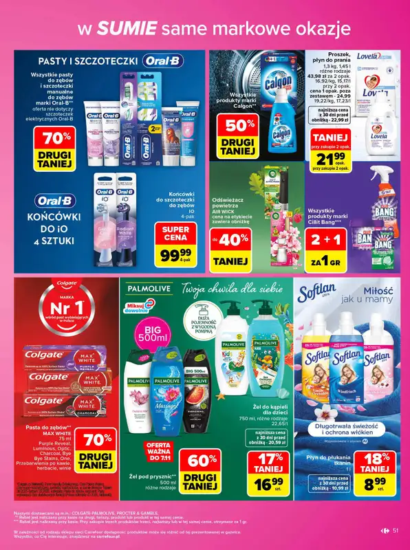 Carrefour - gazetka promocyjna Gazetka Same markowe okazje od poniedziałku 02.11 do soboty 14.11 - strona 51