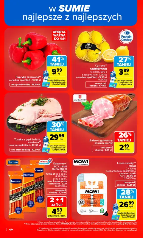 Carrefour Market - gazetka promocyjna Gazetka Carrefour Market od poniedziałku od poniedziałku 02.11 do soboty 07.11 - strona 4