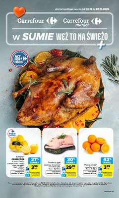 Carrefour Market - gazetka promocyjna Gazetka Weź to na świeżo od poniedziałku 02.11 do soboty 07.11