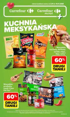Carrefour Market - gazetka promocyjna Gazetka Kuchnia Meksykańska od poniedziałku 02.11 do soboty 14.11